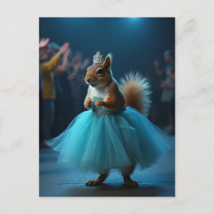 Princess Squirrel Helg Vykort
