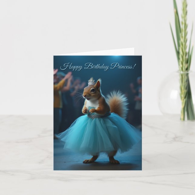 Princess Squirrel Helgkort (Framsida)