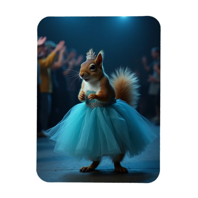 Princess Squirrel Magnet (Vertikal)