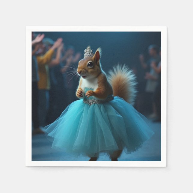 Princess Squirrel Pappersservett (Framsidan)