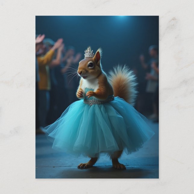 Princess Squirrel Vykort (Framsida)