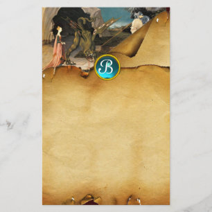 PRINCESS ST GEORGE OCH DRAKE, ParchmentMonogram Brevpapper
