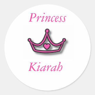 Princess Sticker Runt Klistermärke