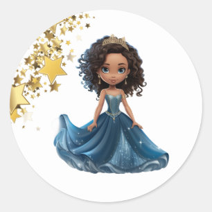 Princess Stickers Runt Klistermärke
