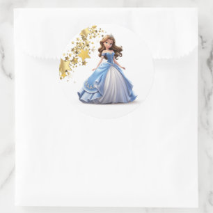 Princess Stickers Runt Klistermärke