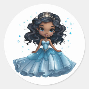 Princess Stickers Runt Klistermärke