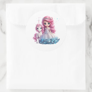 Princess Stickers Runt Klistermärke