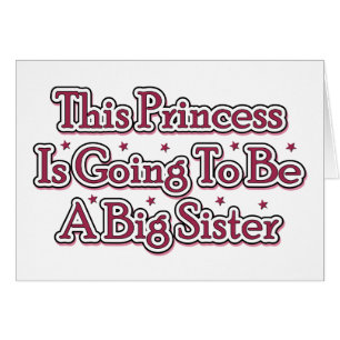 Princess storasyster hälsningskort