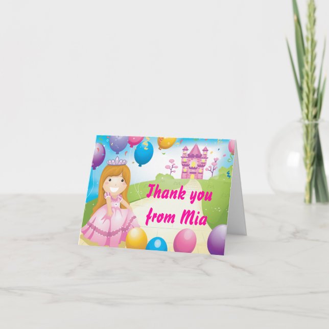 Princess Tackkort Card (Framsida)