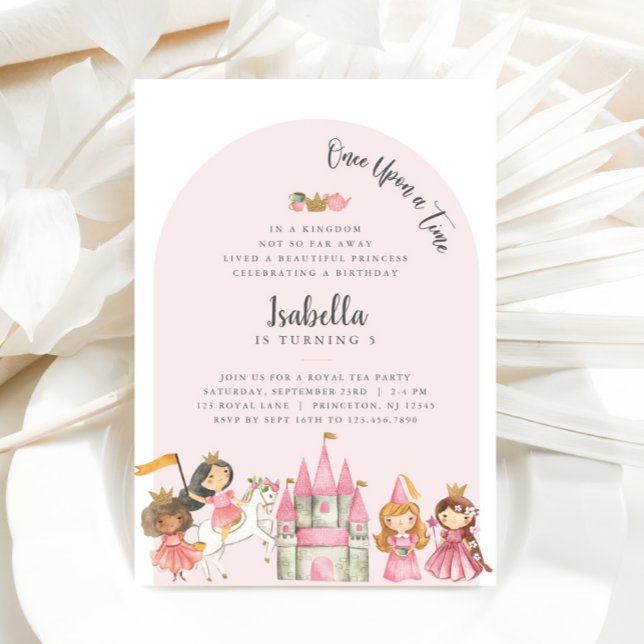 Princess Tea Party födelsedag Inbjudningar (Princess Tea Party Invitation)