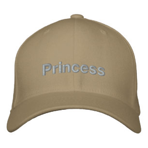 Princess Text Girl Angel Flexfit Wool Caps Hats Broderad Keps