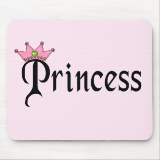 Princess Text med Krona Musmatta