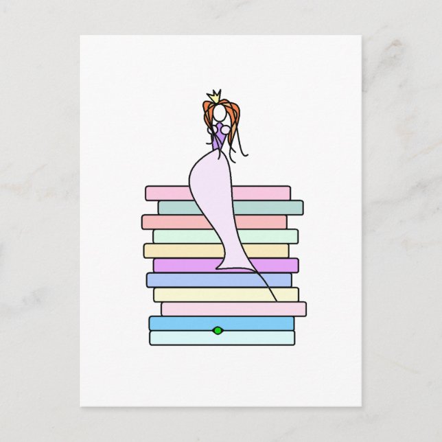 Princess & the Pea Vykort (Framsida)