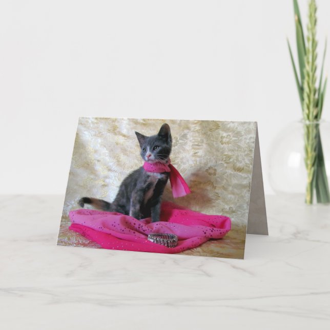 Princess Tianas födelsedag - Katt-/kattkort Kort (Framsida)