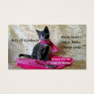 Princess Tianas slumpmässiga handlingar av kindnes Visitkort