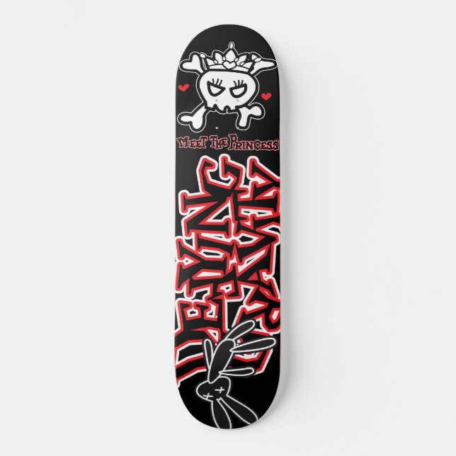 Princess Tiara Defyning Gravity Mini Skateboard Bräda 18,5 Cm (Framsida)