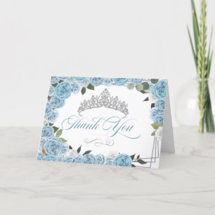 Princess Tiara Light Blue Ro Tack Kort