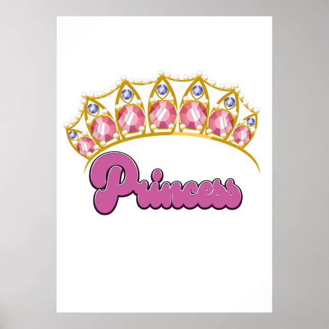 Princess Tiara logotyp Poster (Framsidan)