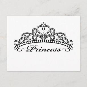 Princess Tiara Postcard Vykort