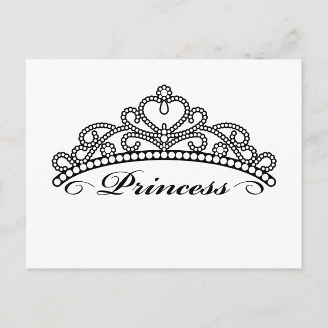 Princess Tiara Postcard Vykort (Framsida)