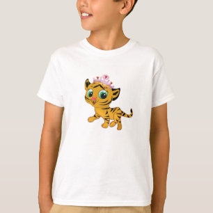 Princess Tiger Tigress Flicka T-tröja T Shirt