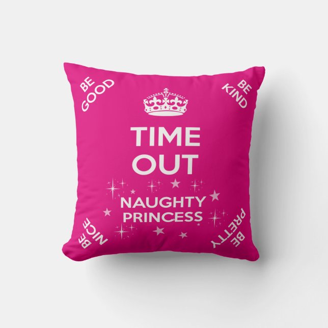 Princess Time Out/Naughty Seat Cushion Kudde (Framsida)