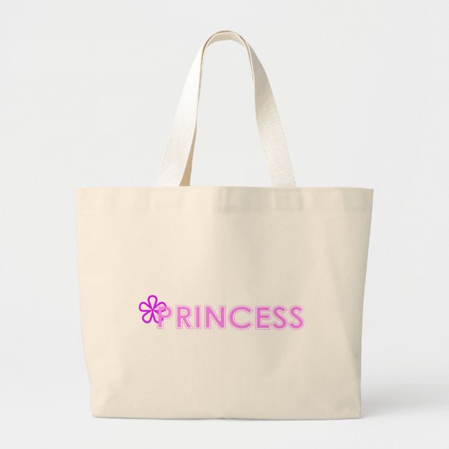 Princess Tote Bag Jumbo Tygkasse (Framsidan)