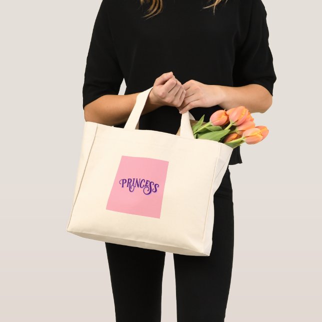 Princess Tote Bag Mini Tygkasse (Framsida (produkt))