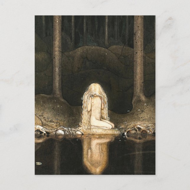 Princess Tuvstarr blickar på hennes reflektion Vykort (Framsida)