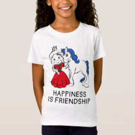 Princess, Unicorn Happiness är vänskap T Shirt