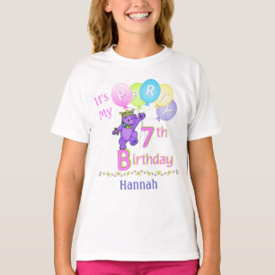 Princess Uthärda för 7:efödelsedagsfestflicka Tee Shirt