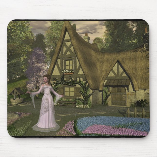 Princess vid Cottage Mousepad Musmatta (Framsidan)