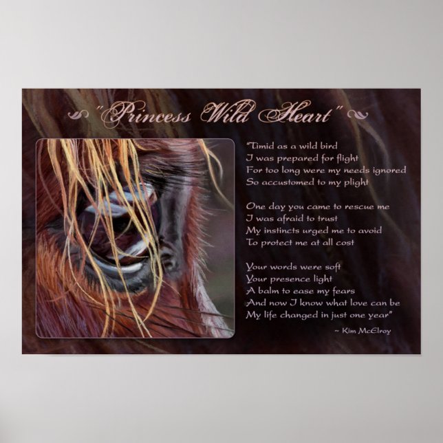 Princess Vild Heart-inspiration, © Kim McElroy Poster (Framsidan)