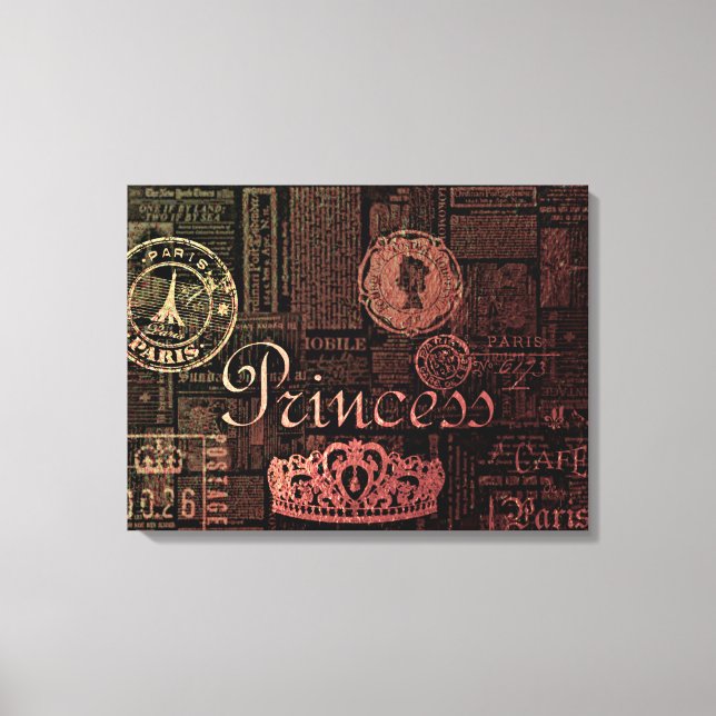 Princess Vintage Canvastryck (Framsida)