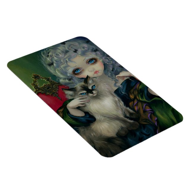 "Princess with a Ragdoll Cat" Flex Magnet (Högersidan)