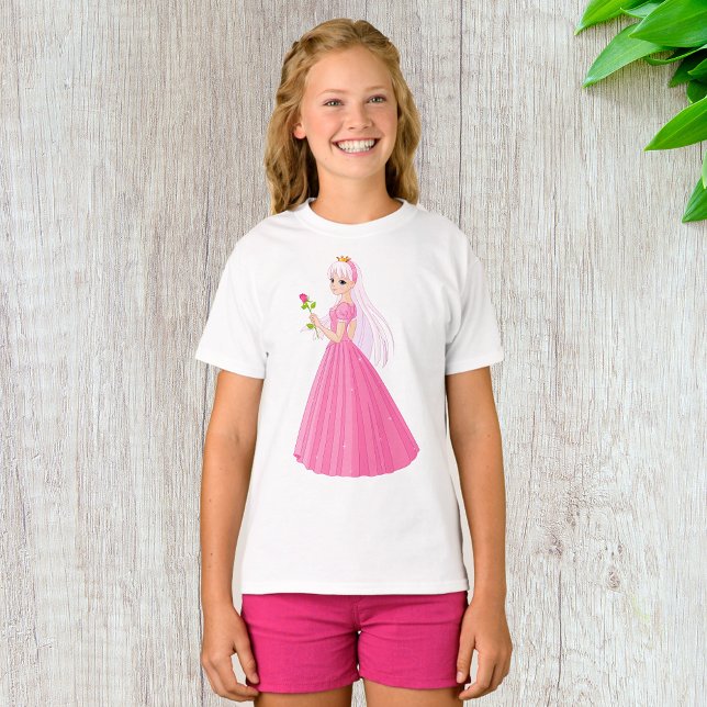 Princess With A Ro Girls T-Shirt (Skapare uppladdad)