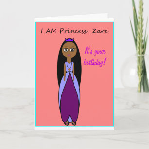 Princess Zare Födelsedag Kort
