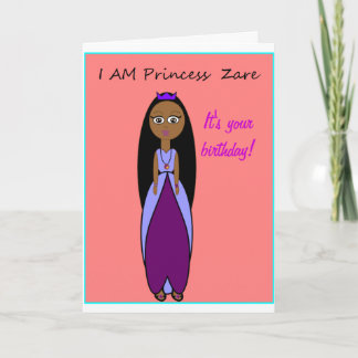 Princess Zare Födelsedag Kort