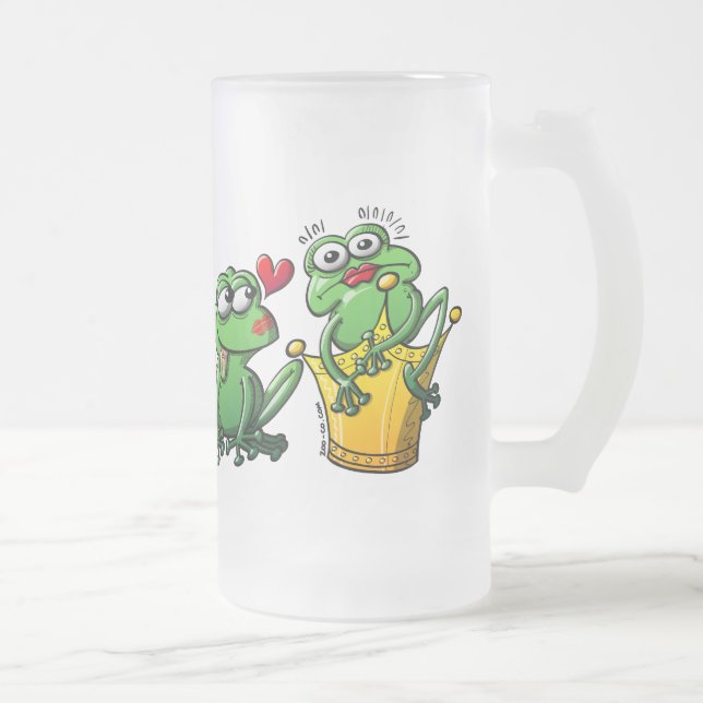 Princessen är en groda nu frostat ölglas (Höger)