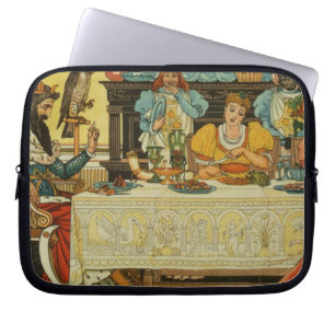 Princessen Dela henne middag med grodan, från Laptop Sleeve