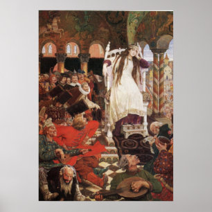 Princessen Som Aldrig Le av Viktor Vasnetsov Poster