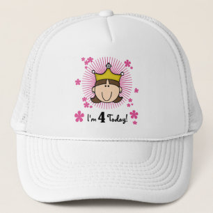 Princesses 4e födelsedagen Tshirts and Gifts Keps