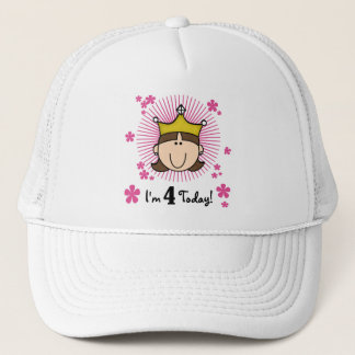 Princesses 4e födelsedagen Tshirts and Gifts Keps