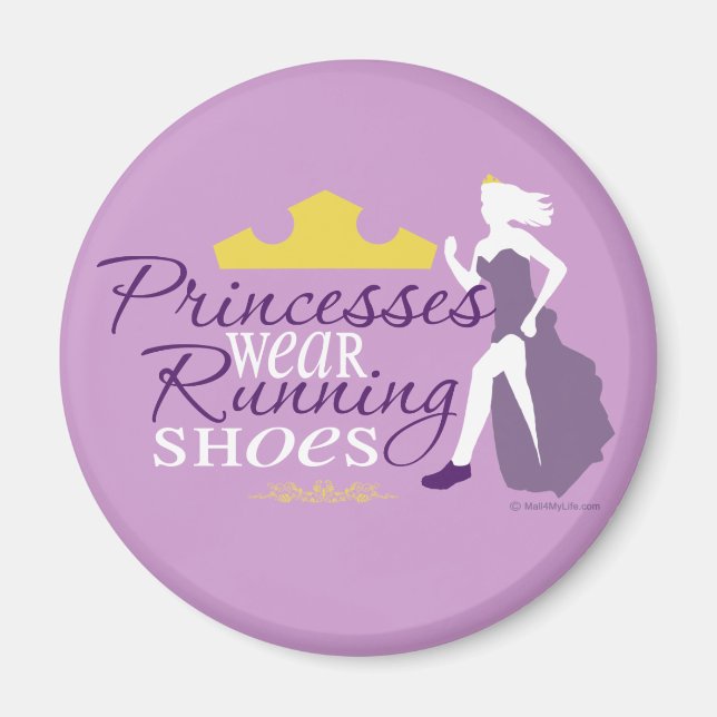 Princesses Bära Running Shoes Magnet (Framsidan)