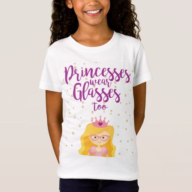 Princesses Ha på sig Exponeringsglas För T-tröja T-shirt (Framsida)