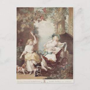 Princesses Mary, Sophia in de Amelia Vykort