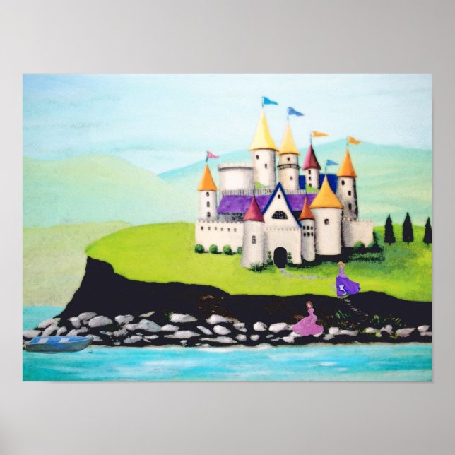 Princesses och Castle Poster (Framsidan)