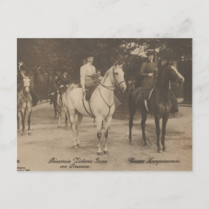 Princesses ride sidesaddle #056SS Vykort