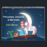 Princesses, Unicorns & Sjöjungfruars 2025 Calendar Kalender<br><div class="desc">Fira det nya året med dina prinsessa,  enmajsvänner och sjöjungfru vänner med denna färgstarka,  glatta och vismiska kalender.</div>