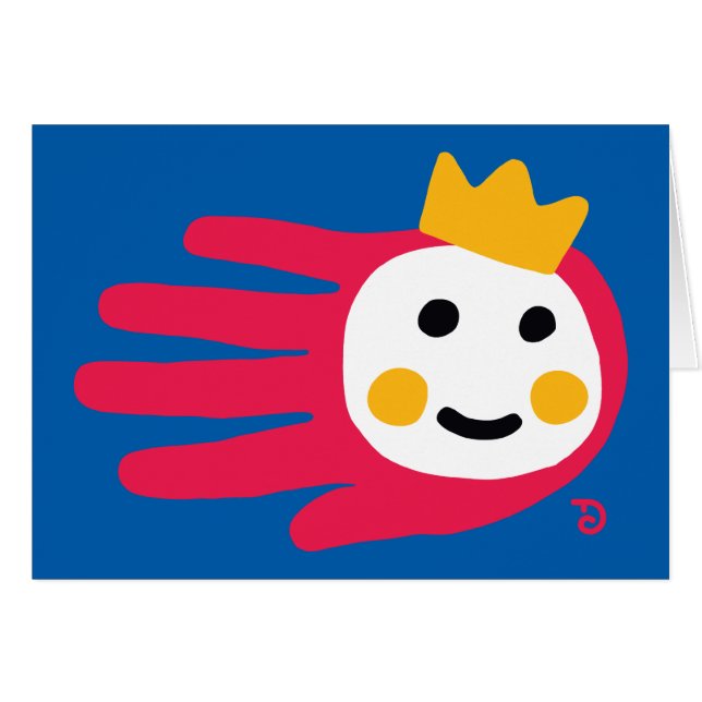 Princesskort Hälsningskort (Framsidan Horizontal)